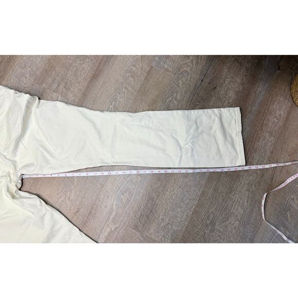 Frame Le Crop Mini Boot Jeans Ivory Women's Size 32 - Picture 5 of 8